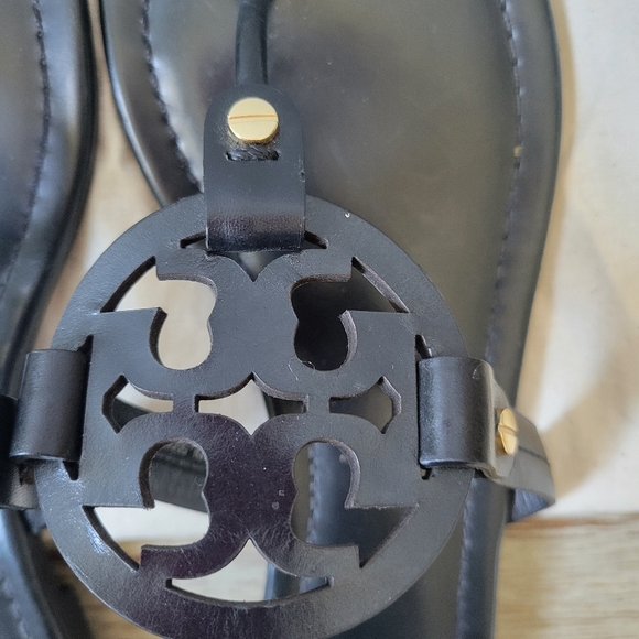 Tory Burch Matte Black Miller Sandal Sz 8 - Picture 7 of 13